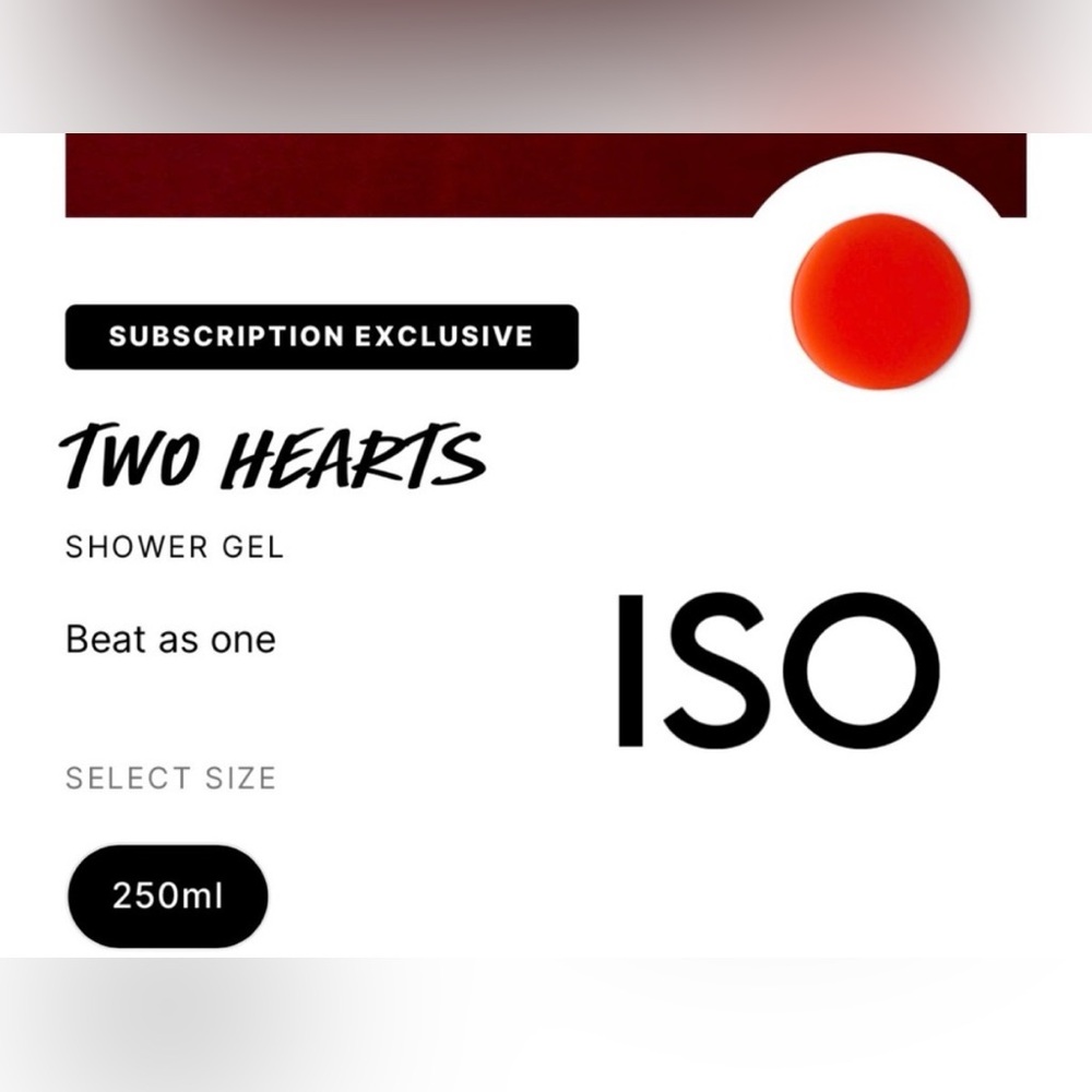 ISO LUSH Two Hearts Shower Gel